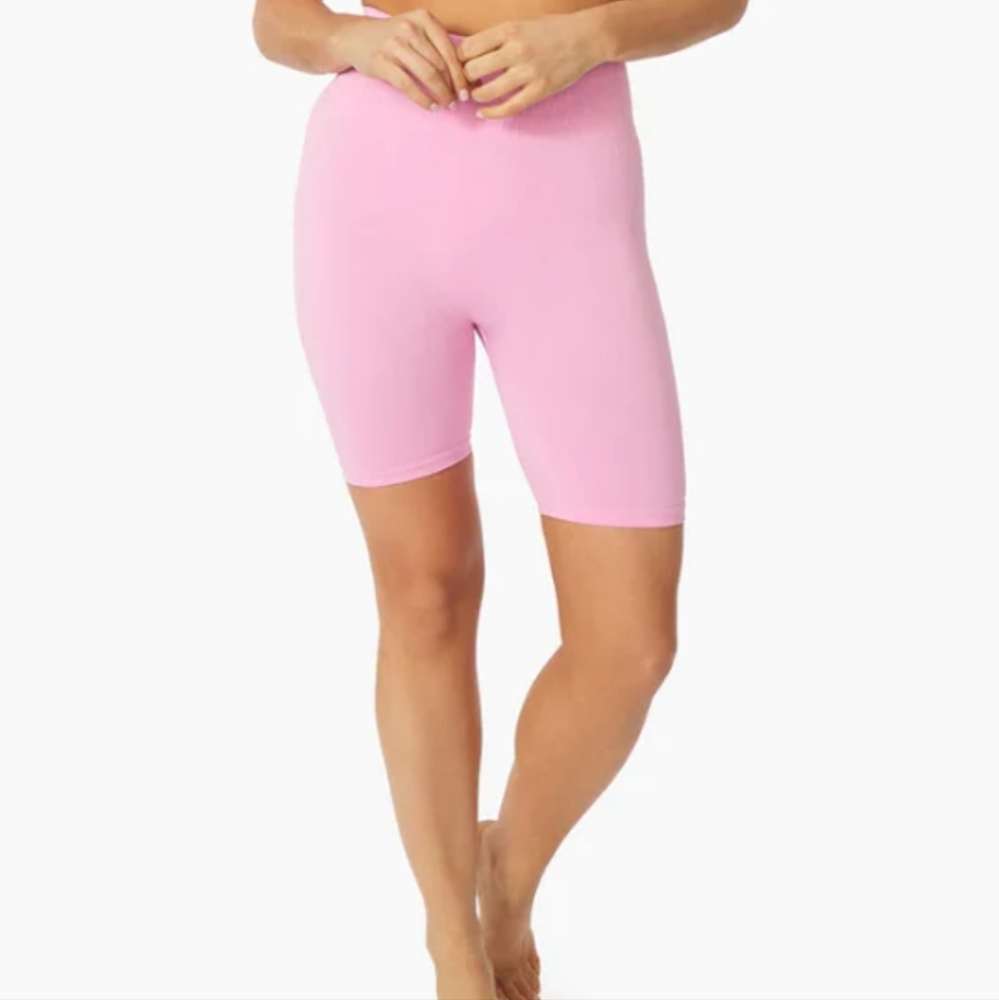 WeWoreWhat Bike Short Seamless Pink Lilac Barbiecore Athletic Spring Festival